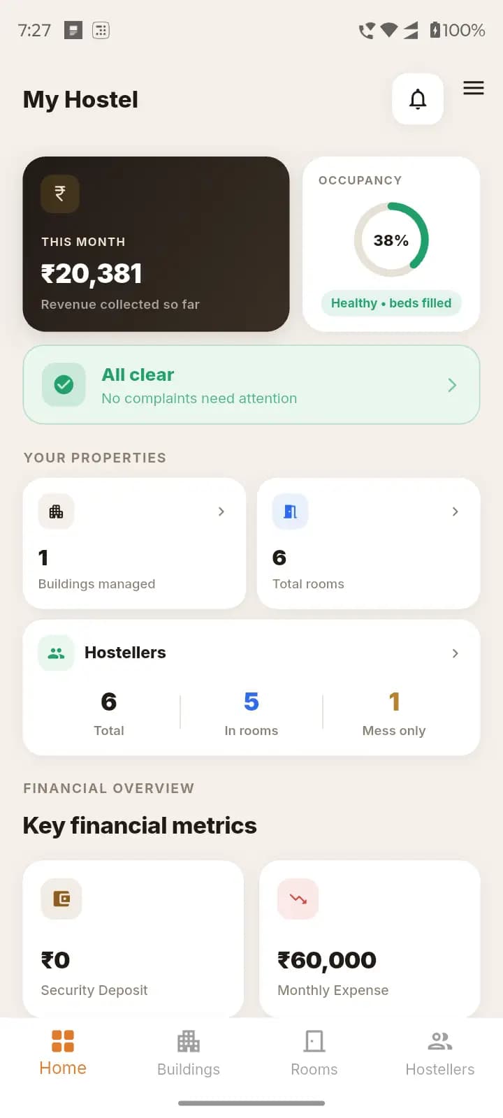 PGCRM app screen